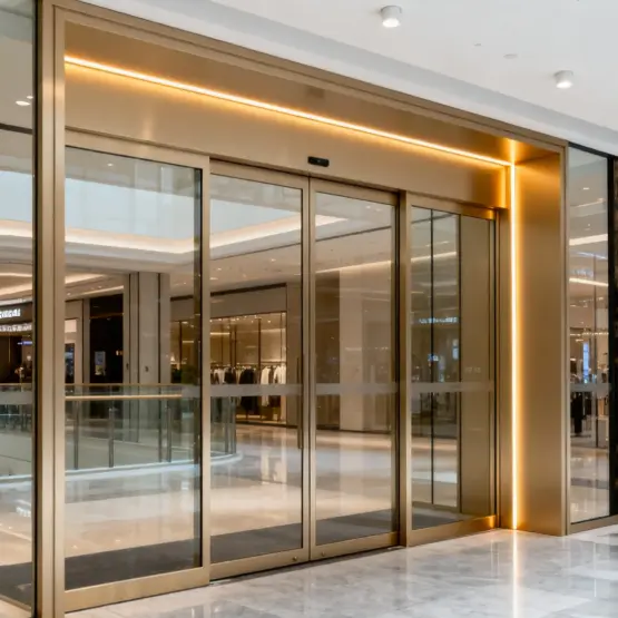 Електричні двері з алюмінієвого сплаву